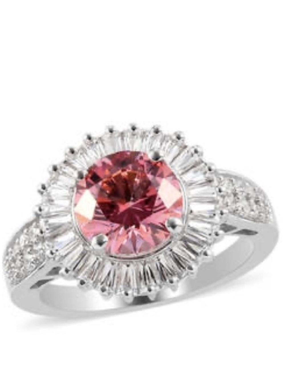 SWAROVSKI Fancy Pink Zirconia Ring